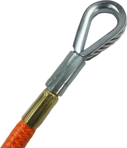 Vista 3 de Steel Core Flip Line for Tree Climbing, 1/2 in x 8 ft - USA Made, Aluminum Swivel, Arborist Equipment for Climbing with Spikes & Gaffs