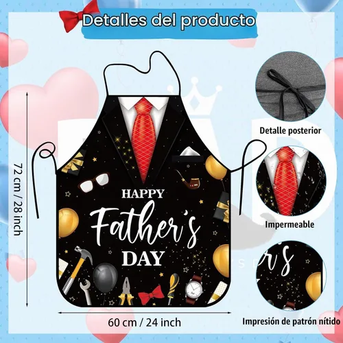 Vista 7 de Apron for Men Women, Funny Kitchen Apron for Party Cooking Baking Grill BBQ