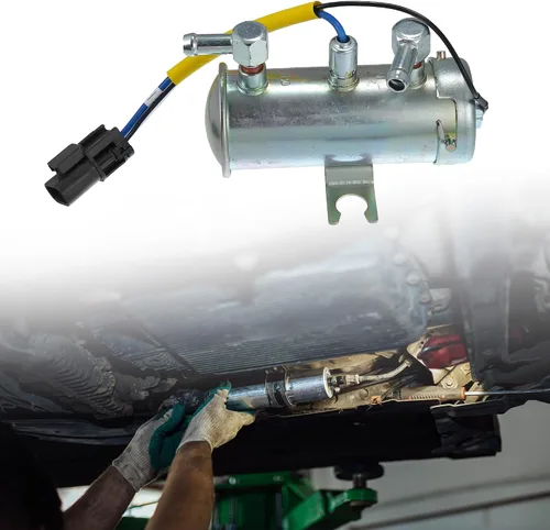 Vista 3 de X AUTOHAUX 1 Unidades 24V Universal Auto Bomba De Combustible Eléctrica Reemplazo Durable Tono Plata