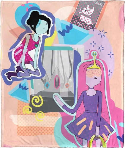 Vista 34 de Northwest Adventure Time - Manta de seda táctil, 50 x 60 pulgadas, Adventure Comic