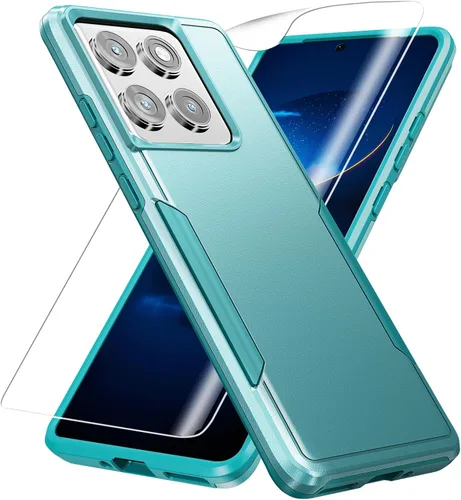 Vista 8 de Funda para Moto G 5G 2022, con protector de pantalla [prueba de caídas de grado militar], funda protectora resistente de servicio pesado robusto a