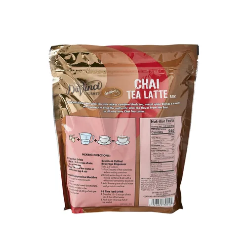 Vista 2 de Chai Amore Mezcla de Bebida Mezclada para Té Chai Latte con Especias de la India Oriental, 3 Libras