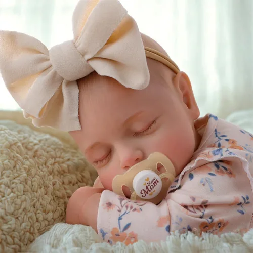 Vista 7 de BABESIDE Muñecas de bebé Reborn – Muñecas recién nacidas realistas de 20 pulgadas, bebé niña real con cuerpo de tela ponderada, juguete de regalo