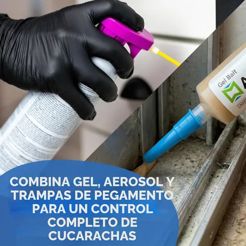 Vista 2 de Riddy Kit combinado de cucarachas, incluye cebo de gel para cucarachas