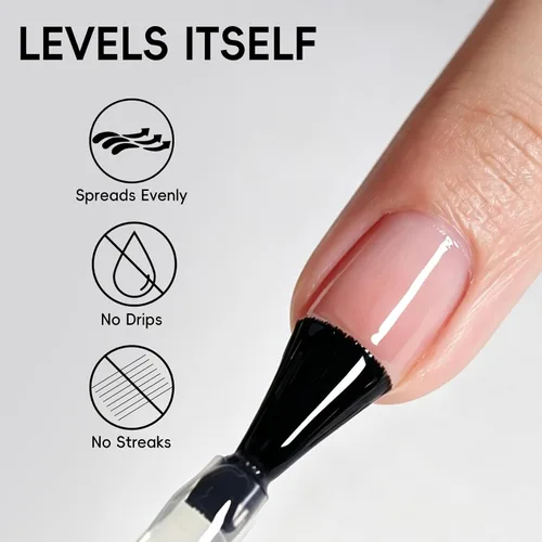 Vista 7 de 2 unidades de 0.5 fl oz de capa base y superior, gel libre de HEMA
