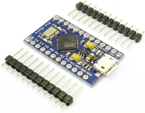 Vista 3 de HiLetgo 3 unids Atmega32U4 5 V 16 MHz Bootloadered IDE Micro USB placa de desarrollo microcontrolador compatible con Arduino Pro Micro Serial