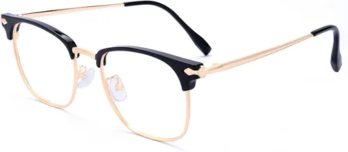 Vista 12 de Gafas de luz azul para hombre, protección ocular antifatiga ocular Flecha Plata/Negro