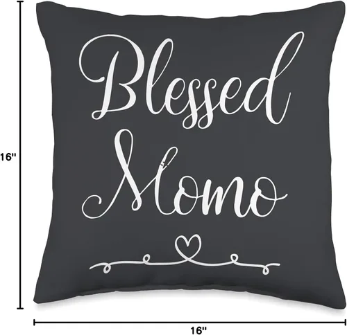 Vista 4 de Momo Gifts Blesd Momo - Cojín (16.0 x 16.0 in), multicolor