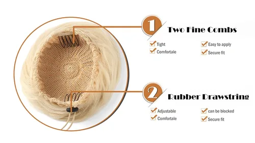 Vista 4 de Onedor Extensión de Cabello Fibra Sintética Chignon Donut Moño Peluca (10)