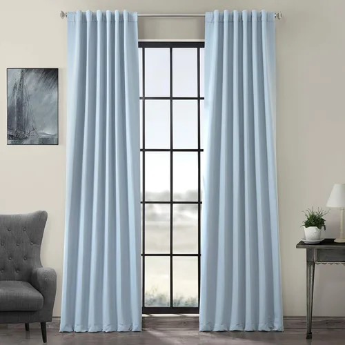 Vista 38 de HPD Half Price Drapes BOCH-171113-84, cortinas sólidas para oscurecer habitación (1 panel), 50 x 84 pulgadas, color beige alabastro