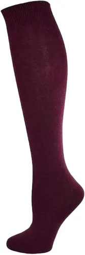 Vista 2 de Versátil calcetines clásicos de algodón peinado para niñas y mujeres, ideales para la escuela o el trabajo, no vinculantes, transpirables, paquete