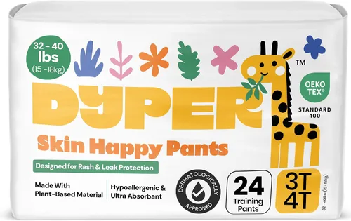 Vista 10 de DYPER Pantalones de Entrenamiento para Ir al Baño para Niñas Pequeñas y Niños, Ingredientes Honestos, Día y Durante la Noche, Hechos