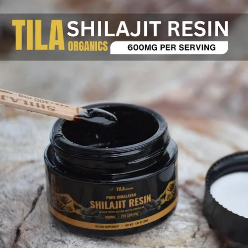 Vista 3 de Tila Resina pura Shilajit – Auténtico extracto del Himalaya con ácido fúlvico – para hombres y mujeres – Suplemento natural de alta resistencia