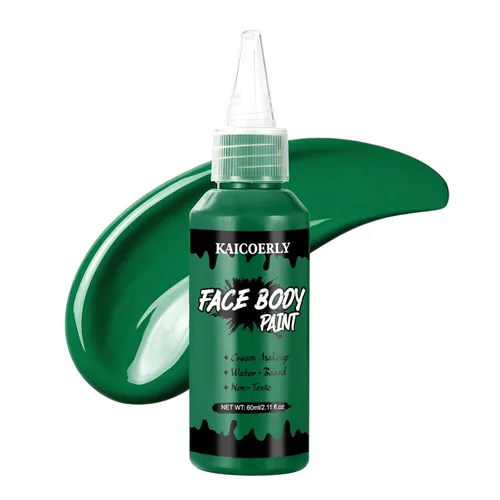 Vista 9 de Pintura blanca del cuerpo de la cara, maquillaje a base de agua Blanco