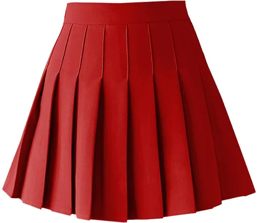 Vista 21 de TONCHENGSD Falda de tenis plisada de cintura alta para mujer 01 cuadros marrones
