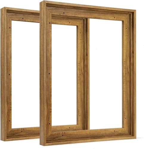 Vista 22 de FOLKOR Floating Frame for 8x10 Inch Canvas Painting with 0.6-0.8" Deep, 2 Pack Canvas Floater Frame Living Room Decor, Wall Art frame for Prints Oil