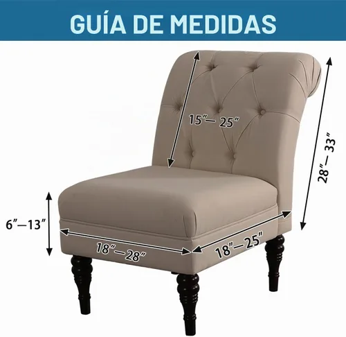 Vista 3 de H.VERSAILTEX Fundas para Sillas de Acento sin Brazos de Terciopelo Grueso Fundas Elásticas de Alta Elasticidad para Sillas sin Brazos para Sala