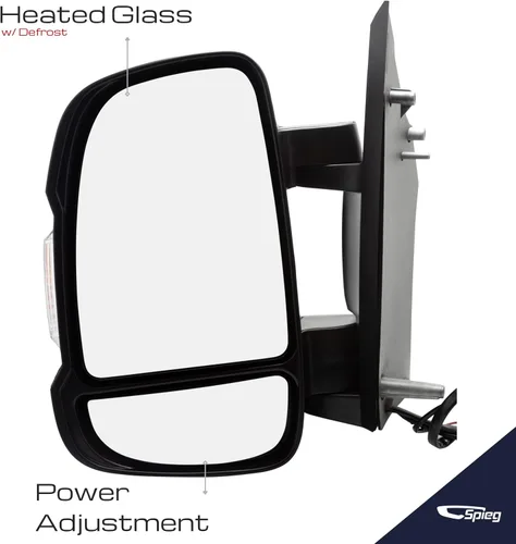 Vista 2 de Spieg 2014-2019 Ram Promaster 1500 2500 3500 Espejo Lateral del Conductor Reemplazo Conjunto de Espejo Retrovisor Lateral Izquierdo Plegable