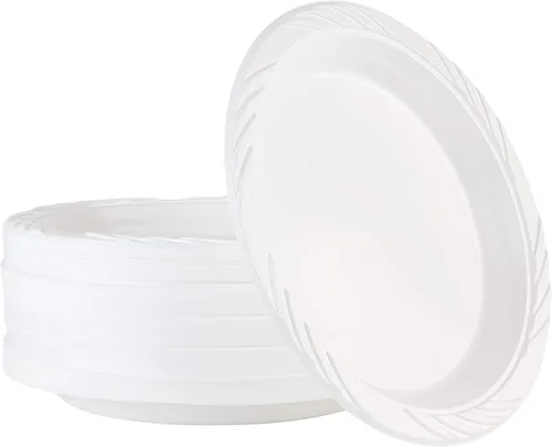 Vista 16 de 50 cuencos desechables de plástico blanco de 18 onzas