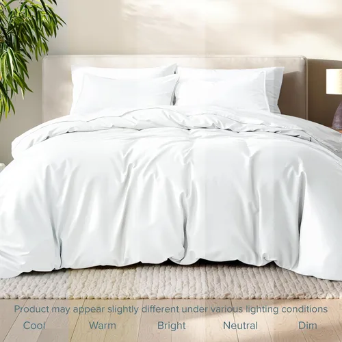 Vista 8 de Bare Home - Funda de edredón de ropa de cama extra larga - Colección premium de 1800 hilos súper suave - Funda de edredón ligera y fresca - Ropa