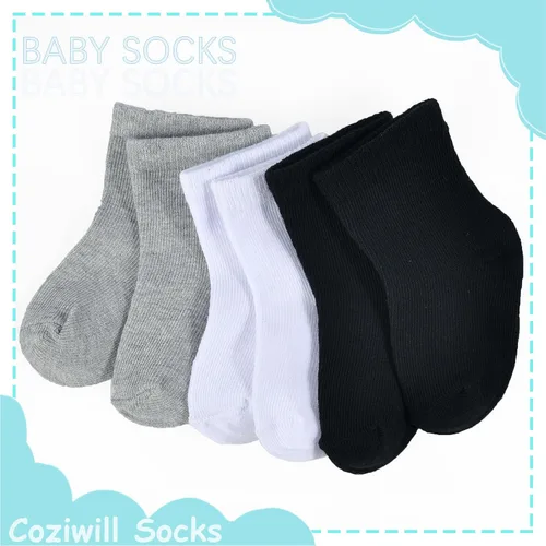 Vista 6 de Calcetines para bebé, calcetines blancos para recién nacidos y bebés, paquete de 15 (0-33-66-12 meses), bautismo y bautizo, niñas y niños