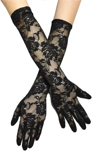 Vista 25 de Guantes de encaje de muchos estilos para mujeres o niñas Manga de brazo ahuecada años 80