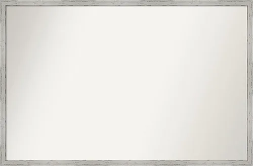 Vista 79 de Amanti Art Espejo de baño blanco para sobre el fregadero, 22 x 45 pulgadas, espejo de tocador rectangular blanco Lucie, marco de madera moderno
