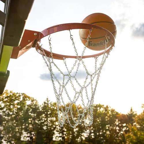 Vista 4 de Franklin Sports Red de baloncesto Plateado