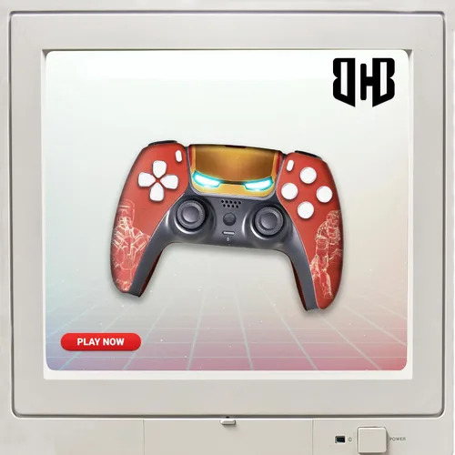 Vista 19 de Battman Custom PS-5 Controller Wireless compatible with Play-Station 5 Console by BCB Controllers Proudly Customized in USA with Permanent