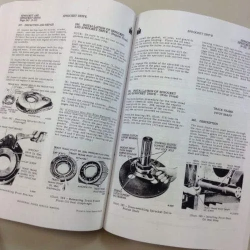 Vista 8 de Manual de taller internacional de reparación de tractor sobre orugas T9 Td9 Td9 completo Ihc