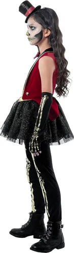 Vista 4 de Rubie's Forum Novelties - Vestido de disfraz de esqueleto de circo, como se muestra, talla L