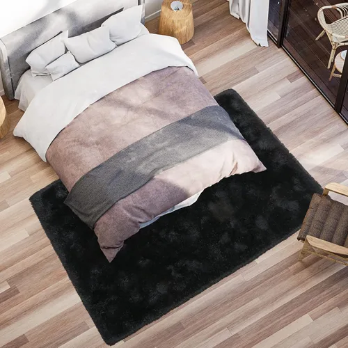Vista 126 de Softlife Alfombra naranja para dormitorio, alfombra de felpa esponjosa para sala de estar para niñas, alfombra lanuda para niños, alfombra suave