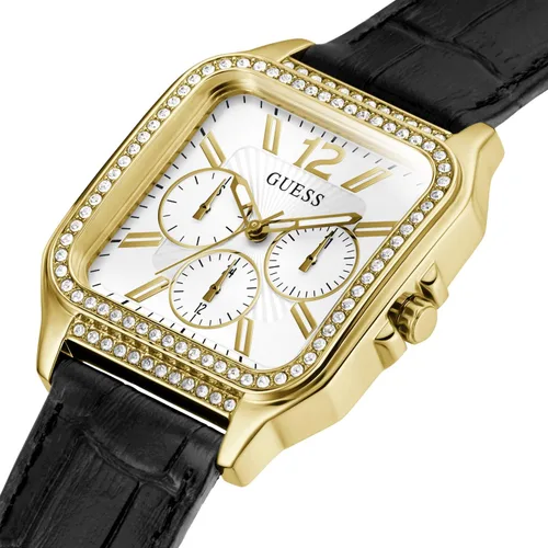 Vista 5 de GUESS 36mm Multifunction Stainless Steel Watch with Crystals