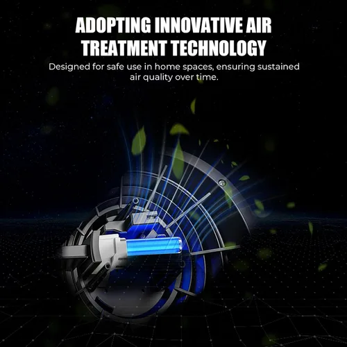 Vista 6 de AZEUS Purificador de aire True HEPA para habitaciones grandes, filtro 5 en 1, atrapa partículas de hasta 0.3 micrones, ventilador centrífugo de alta
