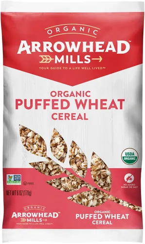 Vista 8 de Arrowhead Mills Cereal de maíz orgánico inflado, 6 oz