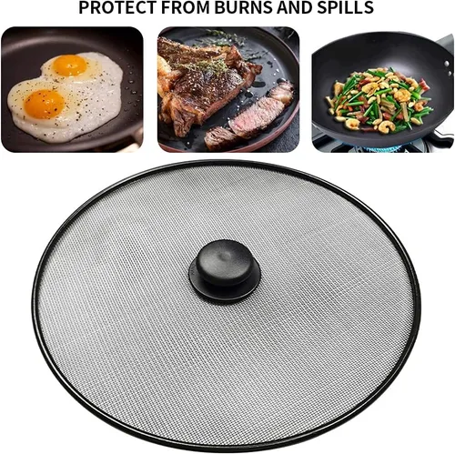 Vista 10 de Pantalla contra salpicaduras, pantalla de salpicaduras, tapa protectora contra salpicaduras con perilla, tapa de malla extra fina, cubierta