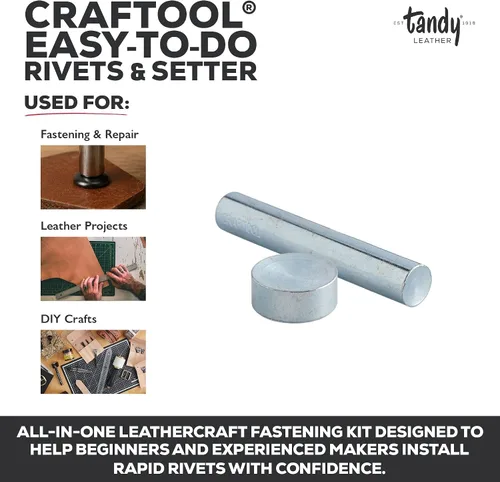 Vista 3 de Remaches de la serie Easy-To-Do de Tandy Leather Factory