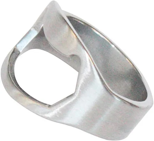 Vista 4 de Anillo abridor de cerveza creativo, abridor de botellas de cerveza, herramienta de cerveza de barra de acero inoxidable, abridor de botellas