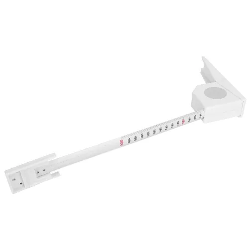 Vista 7 de Cinta métrica de altura, 6.6 ft retráctil para adultos y niños, herramienta de medición de metal para medición de altura (blanco)