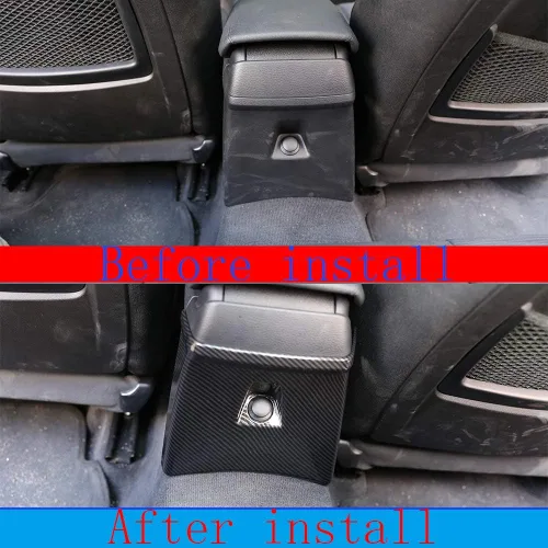 Vista 2 de YIWANG - Cubierta de fibra de carbono para panel de ventilación de coche para BMW X1 E84 2010-2015