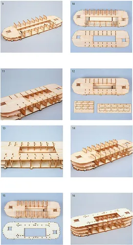 Vista 5 de YOUNGMODELER Kit de modelo de madera de escritorio Arca de Noé