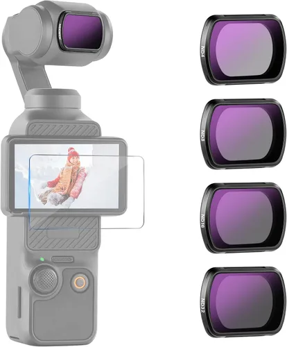 Vista 17 de Conjunto de Filtros con Efecto Magnético NEEWER Compatible con DJI OSMO Pocket 3 Combo de Accesorios para Creadores, Paquete de 4 Filtros 8X