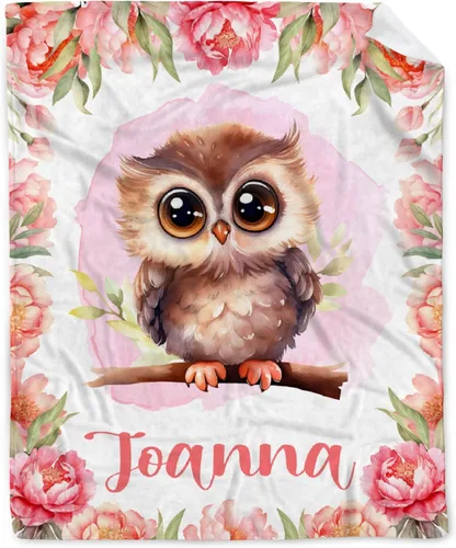 Vista 12 de Manta de bebé personalizada con ciervos florales, manta personalizada de ciervos con nombre para bebé, manta de recepción personalizada de ciervos