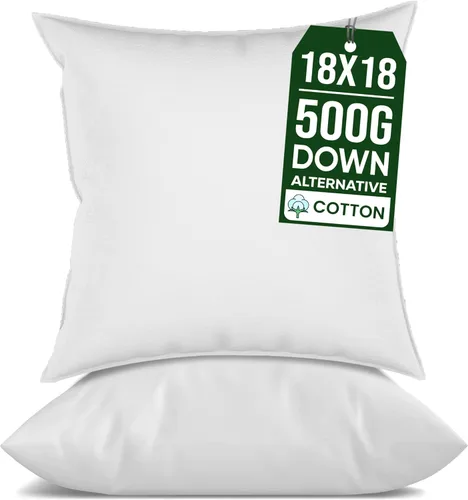Vista 10 de raajsee Juego de 2 rellenos de almohada de 12 x 20 pulgadas, almohadas alternativas suaves y esponjosas para sofá, formas de almohada de 12 x 20