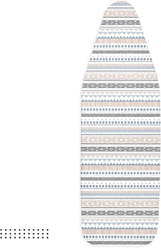Vista 8 de Encasa XO Funda para tabla de planchar y almohadilla 42"x14" - Acolchado grueso de fieltro de 3mm, ajuste con cordón y bloqueo, fácil de colocar