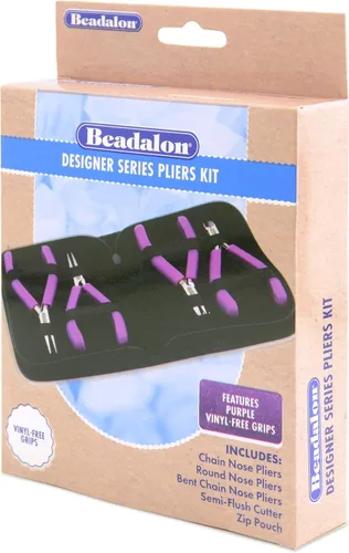Vista 15 de Beadalon Kit de alicates de la serie Designer - Nariz de cadena, azul Azul oscuro