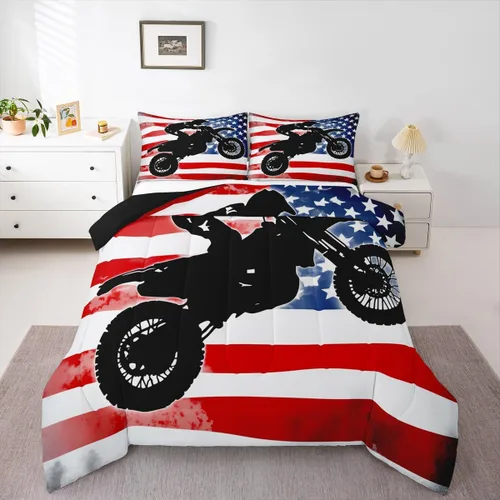 Vista 29 de Erosebridal Juego de edredón de camión de bomberos para niños, juego de ropa de cama de panal rojo brillante con diseño de panal de abeja