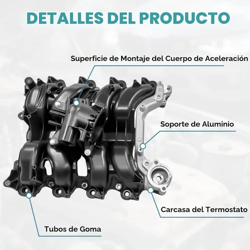 Vista 4 de Colector de admisión de motor para Ford E-150 2010 2011 2012 2013 2014 para Ford E-150 2010 2011 2012 2013 2014 para Ford F-150 2009 2010 para 2009