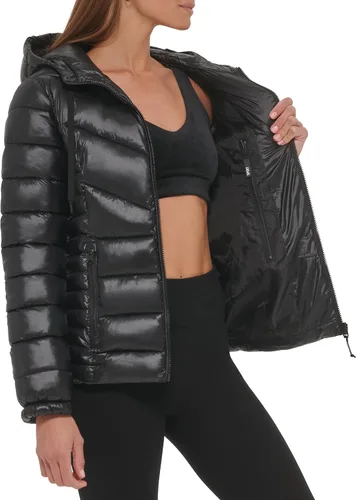 Vista 3 de DKNY Women's Sport Lightweight Packable Puffer Jacket
