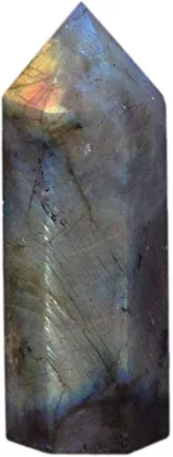Vista 13 de Angelstones Piedra preciosa de amatista africana natural, cristal curativo, hexagonal, puntiagudo, reiki, chakra, prisma facetado, varita, figura